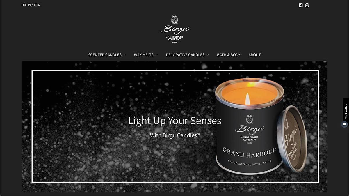 Web Design - Birgu Candles